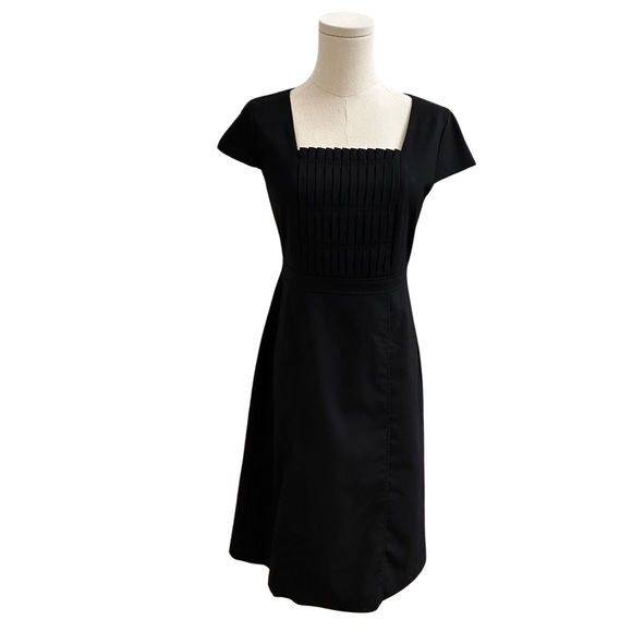 Women's Ann Taylor Cap Sleeve Midi-Length Lined Dress Size 0 - Picture 9 of 11